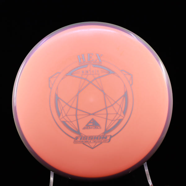 Axiom - Hex - Fission - Midrange 175-180 17 ORANGE PURPLE BROWN 175 axiom Disc Golf disc golf discs disc golf discs for sale discs hex march newsletter mid Mid-Range midrange midrange driver mvp Neutron stable straigh swirly understablem