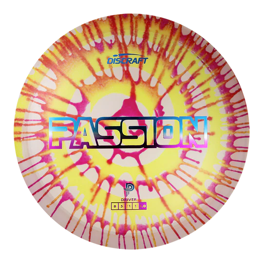 Discraft - Passion - Fly Dye- Paige Pierce Driver discraft passion discraft passion flight numbers dye DYED fly dye paige pierce passion passion disc passion disc golf passion discraft Tie-dye