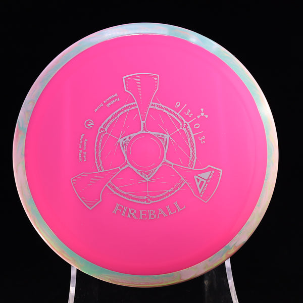 Axiom - Fireball - Neutron - Distance Driver 170-175 2 PINK SWIRL 172 axiom disc golf discs disc golf discs for sale discs fireball flick mvp neutron overstable Utility z