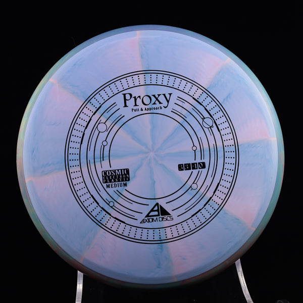 Axiom - Proxy - Cosmic Electron MEDIUM - Putt & Approach 170-175 2 BLUE PINK BLUE APPROACH PUTTER axiom cosmic Disc Golf disc golf discs disc golf discs for sale discs Driving putter electron mvp proxy putt Putt and Approach Putter Pocket Putting