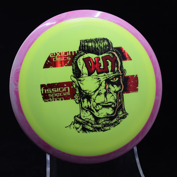 Axiom - Defy - Fission - Special Edition design by Skullboy 11 YELLOW PINK 169 Axiom axiom fission defy defy Fission fission defy skullboy special edition