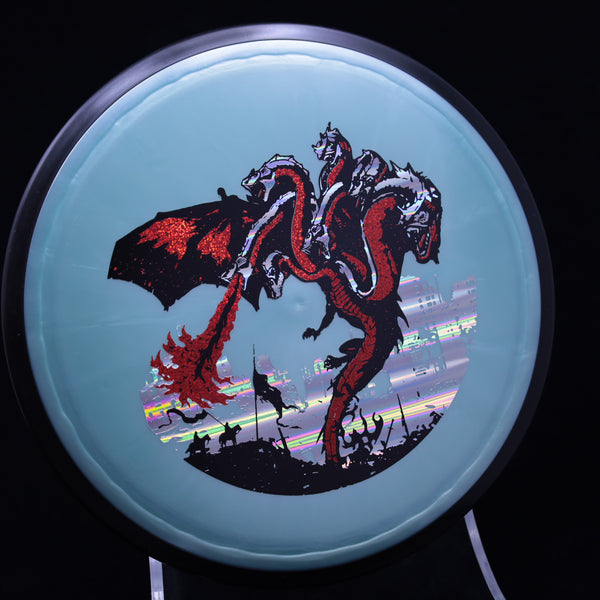 MVP - Plasma Servo - "THE DRAGON" A GolfDisco original custom stamp design 6 SILVER 165 GOLFDISCO ORIGINALS MVP MVP Disc Sports servo