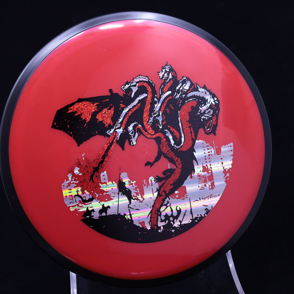 MVP - Plasma Servo - "THE DRAGON" A GolfDisco original custom stamp design 7B RED 164 GOLFDISCO ORIGINALS MVP MVP Disc Sports servo