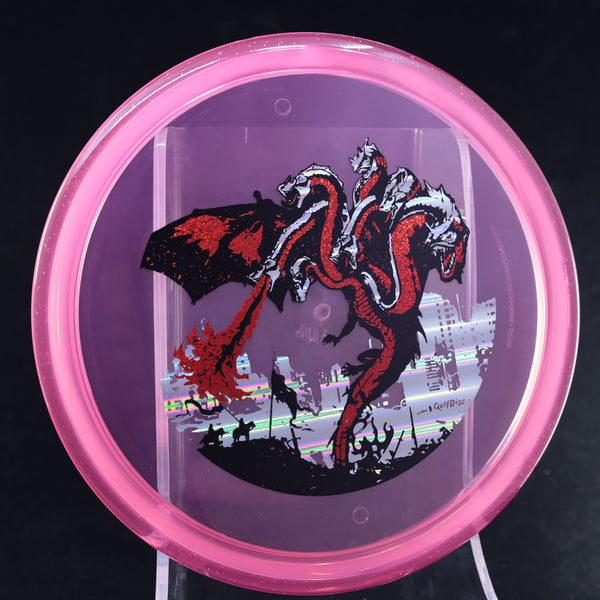 Axiom - Pyro - Prism Proton - GolfDisco Original "The Dragon" 24 PINK 177 7 headed dragon bad dragon dragon evil dragon evil vs good GOLFDISCO EXCLUSIVE CUSTOM STAMP golfdisco exclusive stamp golfdisco exclusive stamp design golfdisco original GOLFDISCO ORIGINALS