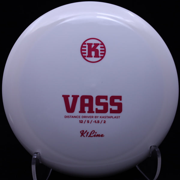 Kastaplast - Vass - K1 - Distance Driver WHITE PINK 175 Distance Driver kastaplast vass