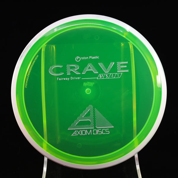 Axiom - Crave - Proton - Fairway Driver 160-164 5 GREEN WHITE 162 axiom crave disc golf discs disc golf discs for sale discs fairway fairway driver hokom mvp proton