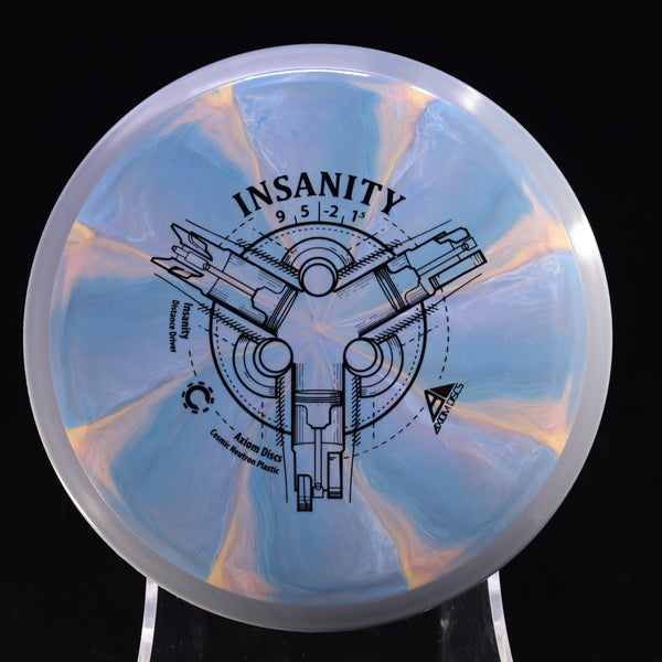 Axiom - Insanity - Cosmic Neutron - Distance Driver 155-159 28 BLUE GRAY 156 Axiom Axiom discs axiom neutron cosmic Disc Golf disc golf discs disc golf discs for sale discs Driver insanity MVP MVP Disc Sports neutron Stable Understable