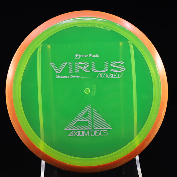 Axiom - Virus - Proton - Distance Driver 170-175 8 YELLOW GREEN RED ORANGE 173 AXIOM Disc Golf disc golf discs disc golf discs for sale discs distance Distance Driver MVP proton understable VIRUS