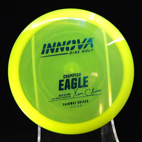 Innova - Eagle - Champion - Fairway Driver 1 YELLOW TEAL 168 Calvin EAGLE eagle x Eaglex fairway fairway driver innova innova champion innova champion discs star