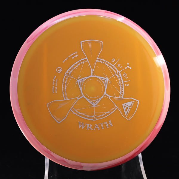 Axiom - Wrath - Neutron - Distance Driver 155-159 18 ORANGE RED PINK 155 Axiom Axiom discs axiom neutron Disc Golf disc golf discs disc golf discs for sale discs distance Distance Driver Gyro gyronauts Stable wrath