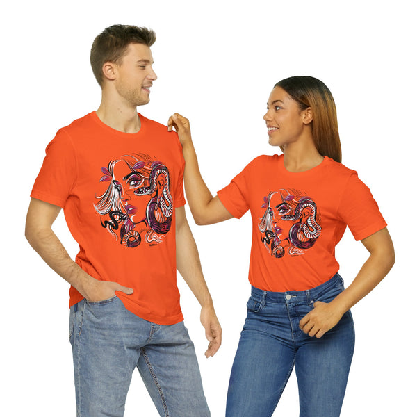 T shirt "SNAKE CHARMER"   Unisex Adult Size short sleeve Jersey tee, shirt - A GolfDisco original stamp design