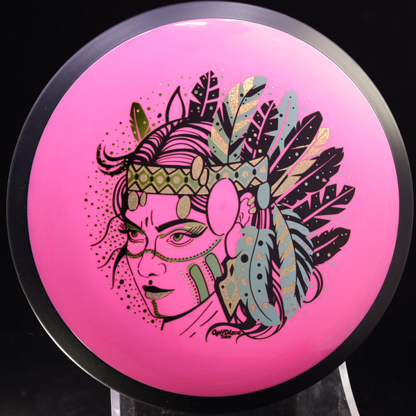 MVP - Trail - Neutron - GolfDisco Originals "Hurit" triple foil- custom stamp design 16 OINK OINK 172 GOLFDISCO ORIGINALS HURIT HURIT INDIAN STAMP James Conrad Line MVP MVP Disc Sports MVP Neutron MVP Trail release date neutron