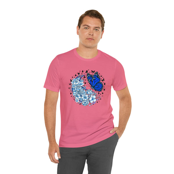 T shirt "BUTTERFLY EFFECT"    Unisex Adult Size short sleeve Jersey tee, shirt GolfDisco exclusive stamp design