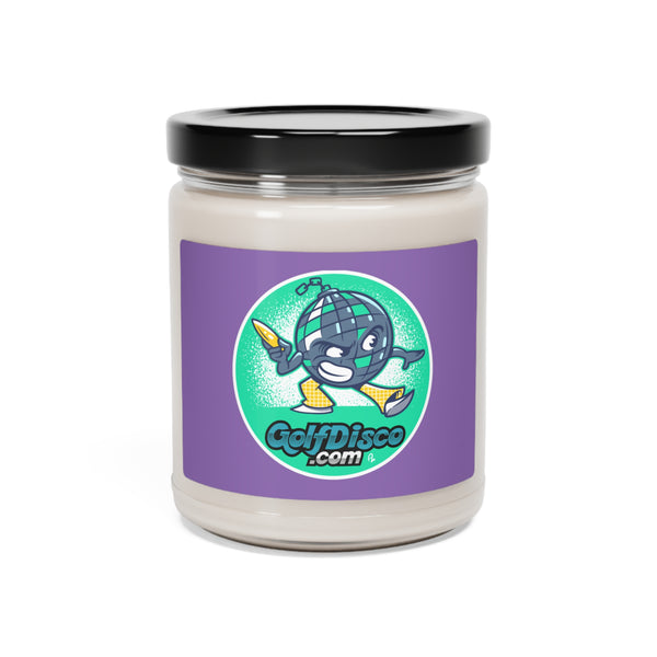 Scented Soy Candle, 9oz glass jar " GOLFDISCO logo" 5 scents to choose from.   100% soy wax blend, 100% cotton wick