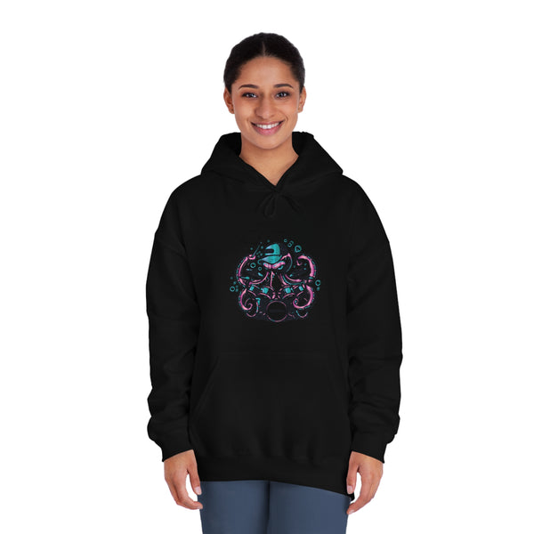 Hooded DryBlend® Sweatshirt - "Otto" A GolfDisco custom stamp design, disc golf hoodie discgolf sweatshirt DTG fidc golf sweatshirt golfdisco golfdisco originals stamp design hooded disc golf sweatshirt Hoodies Men's Clothing ocean life octopus otto Regular fit sea creature Unisex Women's Clothing