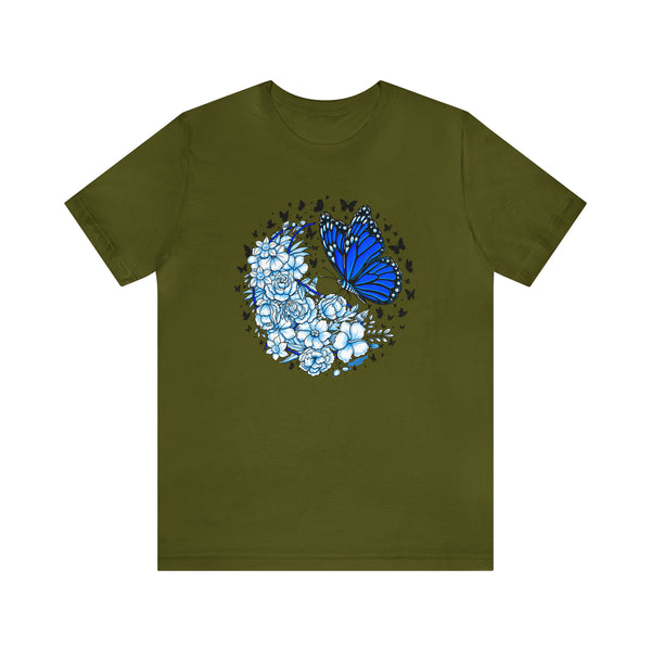 T shirt "BUTTERFLY EFFECT"    Unisex Adult Size short sleeve Jersey tee, shirt GolfDisco exclusive stamp design