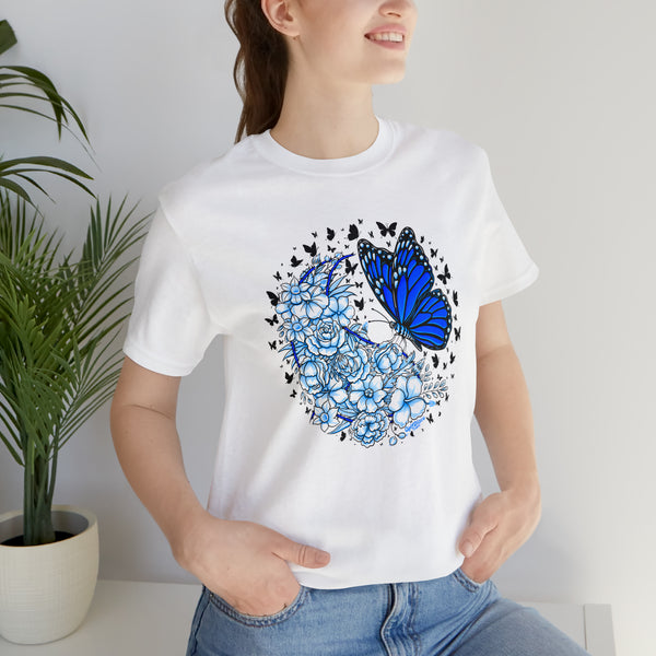 T shirt "BUTTERFLY EFFECT"    Unisex Adult Size short sleeve Jersey tee, shirt GolfDisco exclusive stamp design