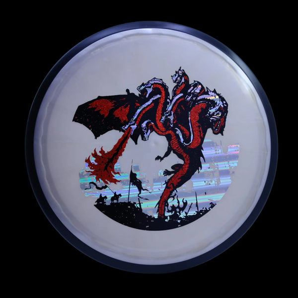 MVP - Plasma Servo - "THE DRAGON" A GolfDisco original custom stamp design 21 SILVER KHAKI 173 GOLFDISCO ORIGINALS MVP MVP Disc Sports servo