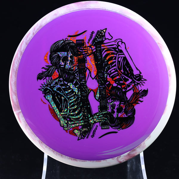 MISPRINTS - Axiom Neutron Insanity - GolfDisco Originals "Rock N' Roller" 4 PURPLE 172 GOLFDISCO ORIGINALS misprint misprints skeleton skeleton stamp skeleton stampmusic stamp skeletons