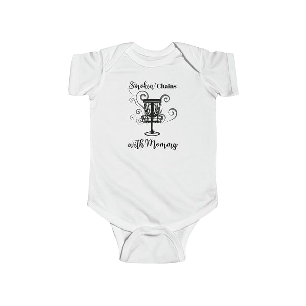 " SMOKIN' CHAINS WITH MOMMY "    Baby Onesie, Bodysuit, 6 MONTH - 24 MONTH kid baby shirts