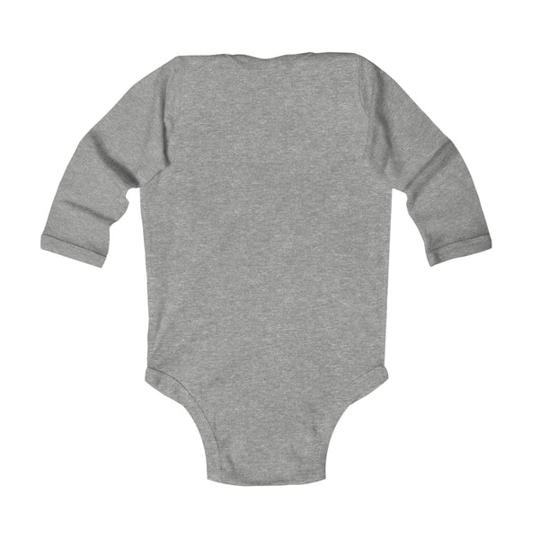 Onesie, long sleeve "MOMMY"S DISC GOLF PARTNER" - Infant Bodysuit - (NB-18M) Baby Clothing baby disc golf Bodysuits Cotton discgolf onesie DTG kid disc golf Kids' Clothing Long Sleeves mommy and baby mommy's disc golf partner Onesies Regular fit