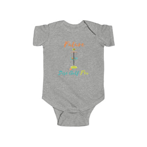 " Future Disc Golf Pro" NB- 24 M Infant / baby Onesie, Bodysuit Heather Baby Bodysuit Baby Onesie Baby Shower Gift Cotton Material disc golf baby disc golf child disc golf onesie Durable Baby Outfit Easy Changing Access future disc golf pro baby Gender Neutral Heather Colors Infant Clothing Newborn Essentials Ribbed Knitting Soft Fabric Toddler Apparel