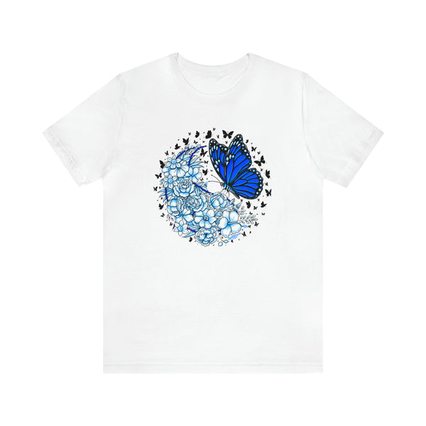 T shirt "BUTTERFLY EFFECT"    Unisex Adult Size short sleeve Jersey tee, shirt GolfDisco exclusive stamp design