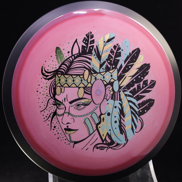 MVP - Trail - Neutron - GolfDisco Originals "Hurit" triple foil- custom stamp design 9 PINK 170 GOLFDISCO ORIGINALS HURIT HURIT INDIAN STAMP James Conrad Line MVP MVP Disc Sports MVP Neutron MVP Trail release date neutron