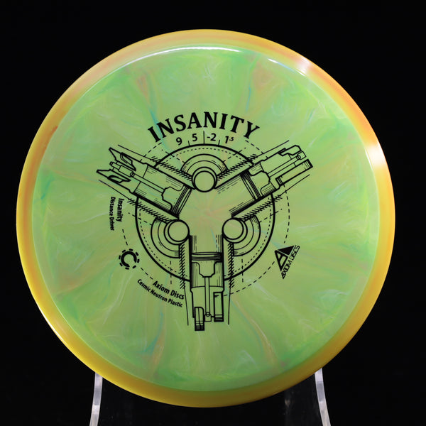 Axiom - Insanity - Cosmic Neutron - Distance Driver 160-164 18 GREEN GOLDENROD 161 Axiom Axiom discs axiom neutron cosmic Disc Golf disc golf discs disc golf discs for sale discs Driver insanity MVP MVP Disc Sports neutron Stable Understable