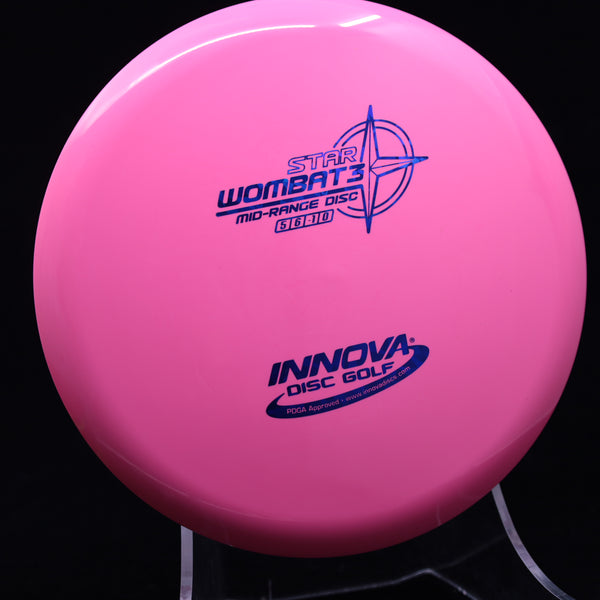 Innova - Wombat3 - Star - Midrange PINK BLUE 180 Beginner Friendly innova innova champion innova champion discs mid mid range mid-range-midrange midragne midrange midrange driver star Wombat wombat 3 wombat3