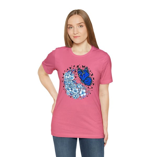 T shirt "BUTTERFLY EFFECT"    Unisex Adult Size short sleeve Jersey tee, shirt GolfDisco exclusive stamp design