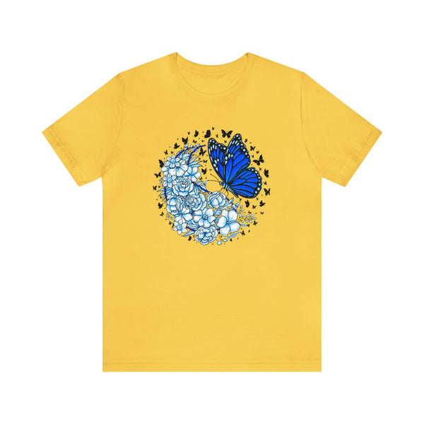 T shirt "BUTTERFLY EFFECT"    Unisex Adult Size short sleeve Jersey tee, shirt GolfDisco exclusive stamp design