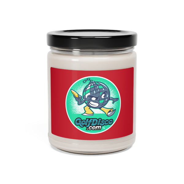 Scented Soy Candle, 9oz glass jar " GOLFDISCO logo" 5 scents to choose from.   100% soy wax blend, 100% cotton wick