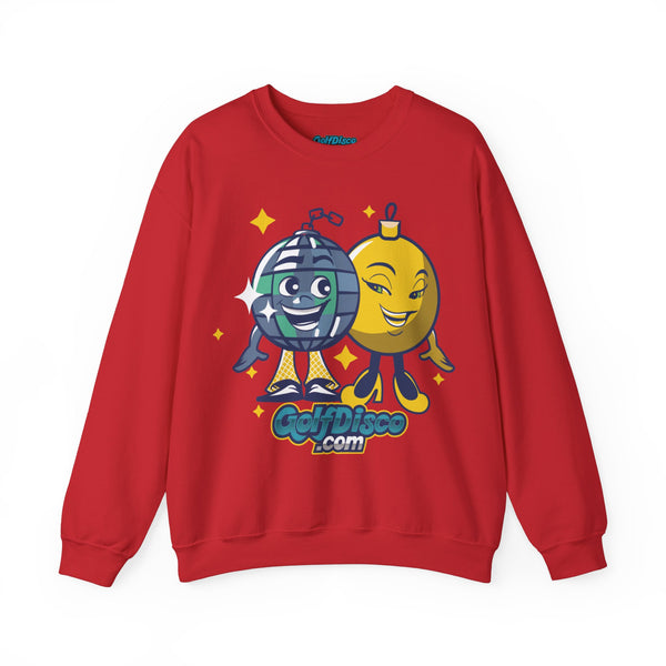 Sweatshirt Crewneck Heavy Blend "GolDisco mascot and ornament found Love"- Unisex - disc golf sweatshirt Red christmas disc golf Crew neck disc golf disc golf sweatshirt DTG golfdisco golfdisco ball love golfdisco christmas love golfdisco winter Men's Clothing Regular fit Sweatshirts Unisex Valentine's Day Picks Women's Clothing