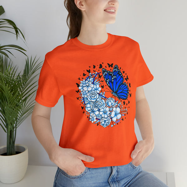 T shirt "BUTTERFLY EFFECT"    Unisex Adult Size short sleeve Jersey tee, shirt GolfDisco exclusive stamp design