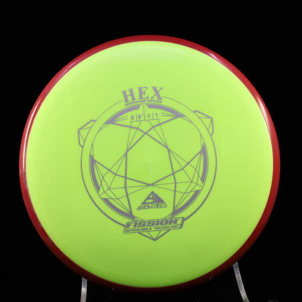 Axiom - Hex - Fission - Midrange 165-169 19 YELLOW RED 165 axiom Disc Golf disc golf discs disc golf discs for sale discs hex march newsletter mid Mid-Range midrange midrange driver mvp Neutron stable straigh swirly understablem