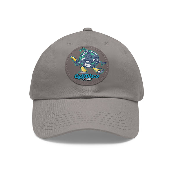"GolfDisco" Dad Hat with round Leather Patch