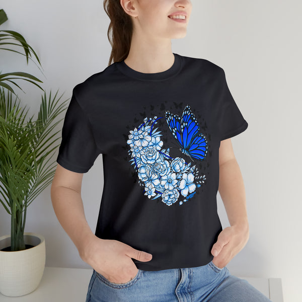 T shirt "BUTTERFLY EFFECT"    Unisex Adult Size short sleeve Jersey tee, shirt GolfDisco exclusive stamp design