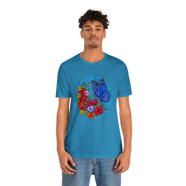 T shirt "BUTTERFLY EFFECT"   Unisex Adult Size short sleeve Jersey tee, shirt - A GolfDisco exclusive stamp design