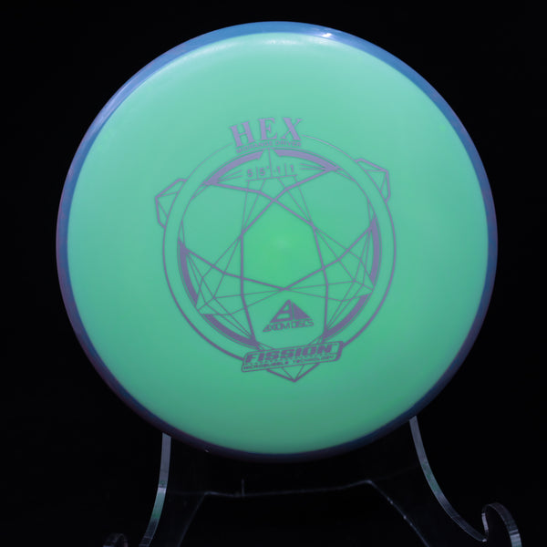 Axiom - Hex - Fission - Midrange 170-175 39 GREEN TURQUOISE 174 axiom Disc Golf disc golf discs disc golf discs for sale discs hex march newsletter mid Mid-Range midrange midrange driver mvp Neutron stable straigh swirly understablem