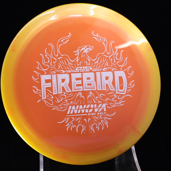 Innova - Firebird - Halo Star - Distance Driver 5 GOLD ORANGE WHITE 170 disco distance driver driver firebird forehand halo halo firebird halo firebird innova Halo Star headwind innova halo innova halo discs innova halo firebird innova halo plastic innova halo star firebird innova star halo overstable star