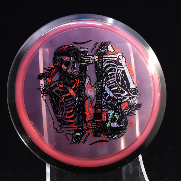 MISPRINTS - MVP - Inertia - Proton - GolfDisco Originals "Rock N' Roller" 5 RED 171 GOLFDISCO ORIGINALS misprints skeleton skeleton stamp skeleton stampmusic stamp skeletons