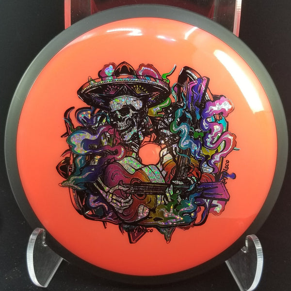 MISPRINTS - GolfDisco Originals custom stamp designs VIVA LA FIESTA STAMP RED 173 TRAIL NEUTRON MVP GOLFDISCO ORIGINALS James misprint misprints MVP mvp neutron trail mvp trail skeet scienski summer fling trail disc