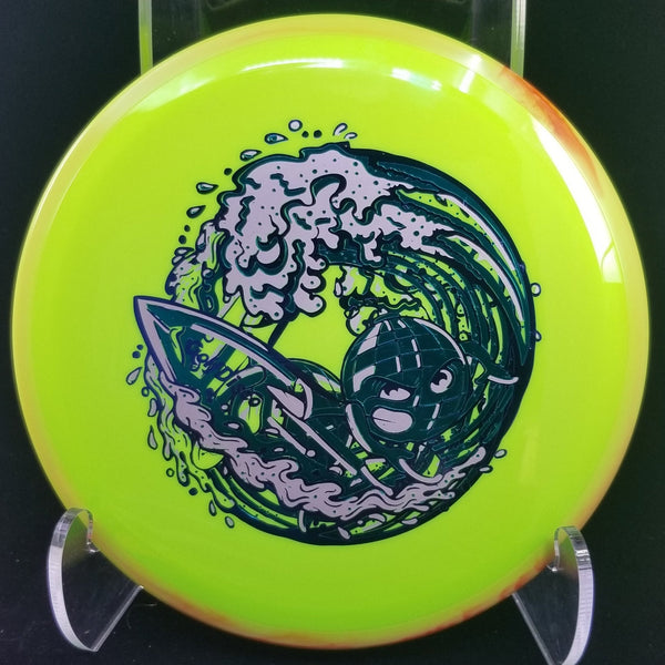 MISPRINTS - GolfDisco Originals custom stamp designs SURF N DISC STAMP LIME GREEN 163 CRAVE NEUTRON AXIOM GOLFDISCO ORIGINALS James misprint misprints MVP mvp neutron trail mvp trail skeet scienski summer fling trail disc