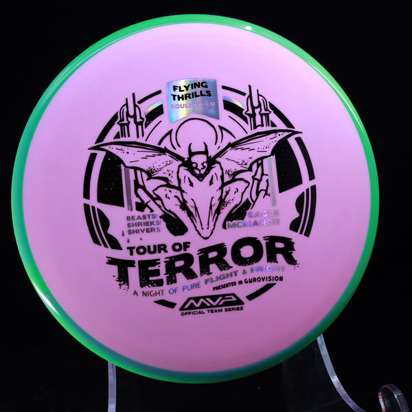 Axiom - PYRO - Fission - Eagle McMahon, Tour of Terror, 2024 Team Series Halloween Edition 16 PINK 178 fission pyro flying thrills halloween 2024 headwind midrange Midrange Discs midrange driver team series halloween edition tour of terror