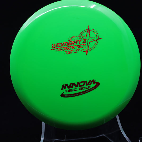 Innova - Wombat3 - Star - Midrange GREEN RED 168 Beginner Friendly innova innova champion innova champion discs mid mid range mid-range-midrange midragne midrange midrange driver star Wombat wombat 3 wombat3