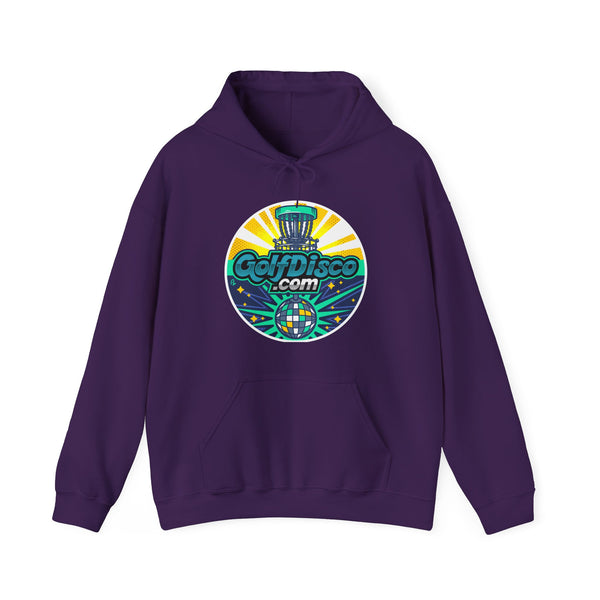 Hooded Sweatshirt - Hoodie -Unisex - Heavy Blend - GOLFDISCO logo Purple DISC GOLF HOODIE DISC GOLF PULLOVER DISC GOLF SEATER DISC GOLF SWEATSHIRT DTG GOLFDISCO GOLFDISCO LOGO GOLFDISCO.COM Hoodies Men's Clothing MYLOGO Regular fit Unisex Women's Clothing