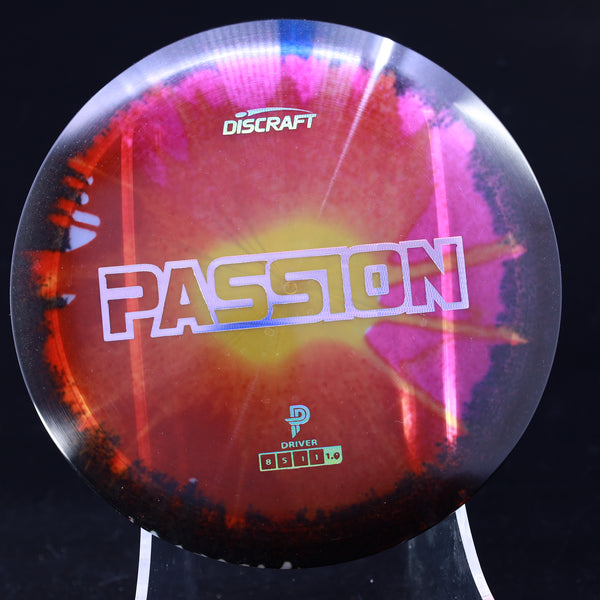 Discraft - Passion - Fly Dye- Paige Pierce Driver 1 RED PURPLE BLACK 169 discraft passion discraft passion flight numbers dye DYED fly dye paige pierce passion passion disc passion disc golf passion discraft Tie-dye