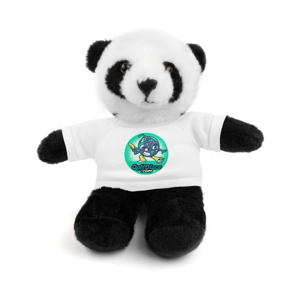 Stuffed Animals with Tee "GOLFDISCO" logo  - Panda, Lion, Bear, Bunny, Jaguar, and Sheep 8" tall