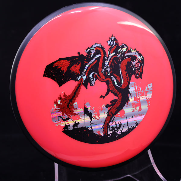 MVP - Detour - Neutron - GolfDisco Original "THE DRAGON" 4 PINK 179 7 headed dragon custom stamp detour dragon evil dragon GOLFDISCO ORIGINALS James Conrad special edition the dragon triple foil